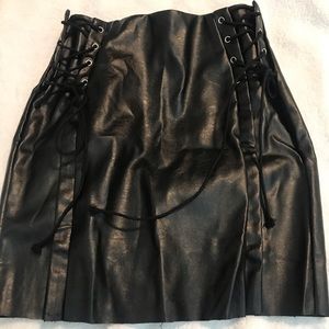 Faux Leather skirt NWOT